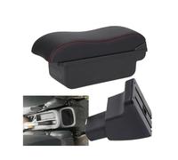 SPAMFAFGHQ Detalles De La Caja Del Reposabrazos Para Coche Caja De Almacenamiento De Piezas De Reequipamiento Para Hyundai I10(C1 Negro rojo SIN USB)