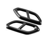 SPAMFAFGHQ Embellecedor De Tubo De Escape Trasero Para Mercedes Para Benz GLC X254 C254 2022 2023 2024 Negro De Acero Inoxidable Accesorios Para Coche
