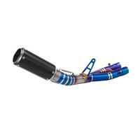 SPAMFAFGHQ Escape De Titanio Para Motocicleta Para YZF R1 MT-10 R1M 2015-2023 Silenciador Modificado Tubo De Enlace Intermedio De 50.8 Mm(Titanium Alloy G)