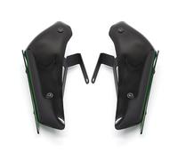SPAMFAFGHQ Kit Alar Aerodinámico para Motocicleta Alares Fijos para para NINJA400 para Ninja 400 2018-2024 Alar De Fuerza Abajo Spoiler Inferior(Verde)
