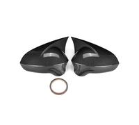 SPAMFAFGHQ Negro Brillante/con Apariencia Fibra Carbono Asiento Para Seat Para Leon MK2 1P Para Ibiza MK4 6J 2008-2017 Cubiertas Espejo Retrovisor Tapas Funda(Carbon Fiber Look)