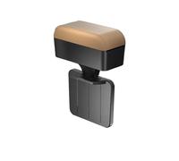 SPAMFAFGHQ Organizador Universal Para Reposabrazos De Coche Altura Ajustable Almohadilla Para Reposabrazos Caja De Almacenamiento(Black-Beige 1pc)