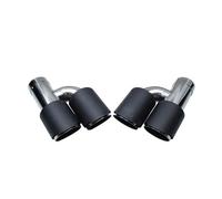 SPAMFAFGHQ Para A3 A4 A5 A6 A7 S4 S5 S6 S7 Mejora De Salida De Acero Inoxidable Accesorios De Punta De Silenciador De Tubo De Escape Trasero De Coche(Carbon Fiber Texture Matte)