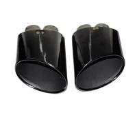 SPAMFAFGHQ Para A3 A4 A5 S3 S4 S5 RS3 RS4 RS5 Tubo De Escape De Acero Inoxidable Silenciador De Repuesto Para Coche(NEGRO,Two tubes)