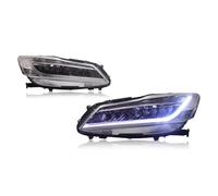 SPAMFAFGHQ Para Accord 9.a Generación Half 2016-2017 Actualización Del Conjunto De Faros Delanteros Con Luz LED Conducción Diurna Ala Alto Nivel(BLANCO)