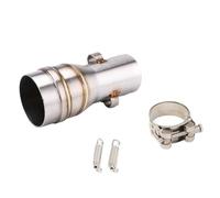 SPAMFAFGHQ Para Aprilia GPR125 GPR150 Tubo De Escape Intermedio De Acero Inoxidable 51 Mm Interfaz De Carreras Accesorios De Modificación(Estilo A)