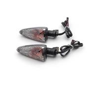 SPAMFAFGHQ Para Aprilia NA850 RS4125 RSV4R SL750 Luz De Señal Giro | Para SMV1200 SL750GT Indicador Intermitente Luz Señal De Giro(2 wire bulb smoked)