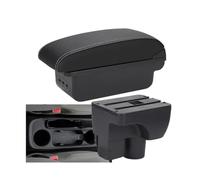 SPAMFAFGHQ Para C&hevrolet Para Aveo 3 Reposabrazos Auto Para Sail 3 Caja De Descansabrazos Central Piezas Retrofit Caja Almacenamiento(B3 Negro blanco 3USB)