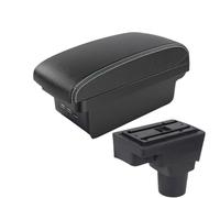 SPAMFAFGHQ Para C&hevrolet Para Aveo II 2011 2012 2013 2014 2015 2016-2020 Caja Reposabrazos Coche Modificación Detalles Interiores(B3 Negro blanco 3USB)