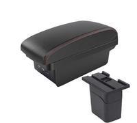 SPAMFAFGHQ Para C&hevrolet Para Cruze Caja De Descansabrazos Para Coche Caja De Almacenamiento Piezas De Retrofit(B1 Negro rojo 3USB)