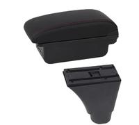 SPAMFAFGHQ Para C&hevrolet Para Nexia Reposabrazos Auto Para C&hevrolet Para Kalos Consola Central Caja De Almacenamiento Accesorios Auto(A1 línea roja Sin USB)
