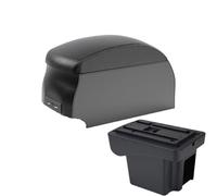 SPAMFAFGHQ Para C&hevrolet Para NIVA Reposabrazos Auto Caja Almacenamiento Accesorios Interiores Carga Con USB(B2 Black double)