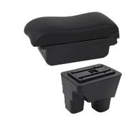 SPAMFAFGHQ Para C&hevrolet Para Onix 2020-2024 Caja De Apoyabrazos De Coche Caja De Almacenamiento Superficie Interior Accesorios Auto Retrofit(B2 línea negra 3USB)