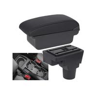 SPAMFAFGHQ Para C&hevrolet Para Sonic Para Aveo Para Lova T250 T300 Reposabrazos Auto Caja Almacenamiento Interior Accesorios Auto(C2 Línea negra SIN USB)