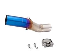 SPAMFAFGHQ Para CBR250RR Años 2017-2022 Silenciador De Conexión Deslizante De 51 Mm Tubo De Escape Delantero Modificado Para Motocicleta(Estilo A)