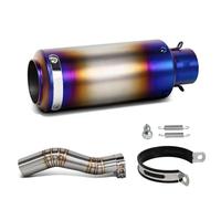 SPAMFAFGHQ Para CBR250RR CBR250 RR 2017 2018 2019 2020 2021 2022 2023 2024 Tubo De Conexión Central De Escape Deportivo De Carreras(Style F)
