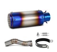 SPAMFAFGHQ Para CBR250RR CBR250 RR 2017 2018 2019 2020 2021 2022 2023 2024 Tubo De Conexión Central De Escape Deportivo De Carreras(Style j)