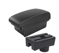 SPAMFAFGHQ Para Chery Para Very A13 2011 2012 2013 2014 Auto Reposabrazas Caja Almacenamiento Interior Caja De Reposabrazos Central(A2 línea negra Sin USB)