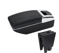 SPAMFAFGHQ Para Citroën C1 Caja Reposabrazos Central Accesorios Interiores Coche Caja Almacenamiento(A2 línea negra Sin USB)