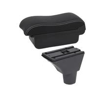 SPAMFAFGHQ Para Citroen C3 C4 Caja Reposabrazos Coche Para Citroen C3 C4 Caja Reposabrazos Caja De Almacenamiento Interior Piezas De Retroadaptación(A3 Black white NO USB)