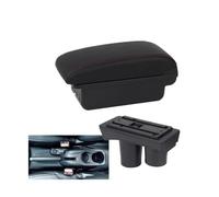 SPAMFAFGHQ Para Citroën Para C-Élysée Reposabrazos Caja Reposabrazos Auto Caja De Almacenamiento Interior Repuesto Accesorios Auto(B1 Negro rojo 3USB)