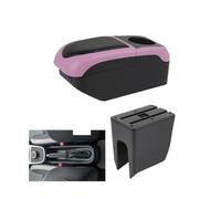 SPAMFAFGHQ Para Dacia Para Spring Caja Reposabrazos Para R&enault Para K-ZE Caja Reposabrazos Auto Caja Almacenamiento Central Consola Central(Black Pink)