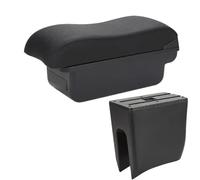 SPAMFAFGHQ Para Dacia Para Spring Reposabrazos Para R&enault Para K-ZE Caja Reposabrazos Auto Cuero Superficie Curva Caja De Reposabrazos Central(C2 Línea negra SIN USB)