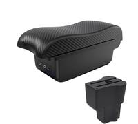 SPAMFAFGHQ Para Daihatsu Para Sirion 2020 Reposabrazos Consola Central Interior Caja Almacenamiento Accesorios Brazo(B2 línea negra 3USB)