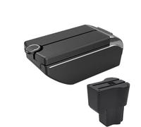 SPAMFAFGHQ Para Daihatsu Para Sirion Apoyo De Brazo Para Materia Caja De Brazo Auto Central Contenido Almacén Caja Almacenamiento 2016-2021(B2 Línea negra 7USB)