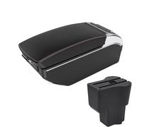 SPAMFAFGHQ Para Daihatsu Para Sirion Para Materia 2016-2021 Caja Reposabrazos Coche Central Contenido Almacén Caja Almacenamiento Repuestos Auto(Black red 7 USB)