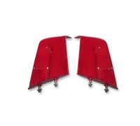 SPAMFAFGHQ para Ducati para Panigale V4 V4S V4R 2022 2023 Carenero aerodinámico para Moto ala Fija Paneles Laterales Aletines(Rojo)