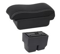 SPAMFAFGHQ Para F&ord Para Fiesta Caja De Reposabrazos De Coche Para F&ord Para Fiesta MK7 2009 2010 2011-2017 Caja De Reposabrazos Central(Línea Blanca C2)