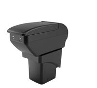 SPAMFAFGHQ Para F&ord Para Focus 2 Caja De Reposabrazos Para Focus 2 Mk2 Reposabrazos De Coche Caja De Almacenamiento Central Soporte De Brazo(B2 Línea negra 4 USB)