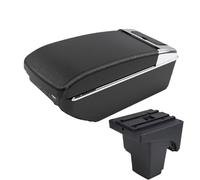 SPAMFAFGHQ Para F&ord Para FOCUS 3 Caja De Descansabrazos Para F&ord Para Focus III MK3 Auto Descansabrazos Caja De Almacenamiento(A3 Negro blanco 7USB)