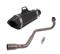 SPAMFAFGHQ Para GROM MSX125 MSX 125 2013 2014 2015 2016 2017 2018 2019 2020 2021 Sistema De Escape Completo De Carbono Para Motocicleta(Style F)