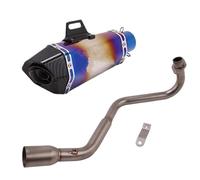 SPAMFAFGHQ Para GROM MSX125 MSX 125 2013 2014 2015 2016 2017 2018 2019 2020 2021 Sistema De Escape Completo De Carbono Para Motocicleta(Style G)