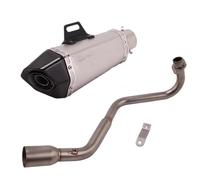 SPAMFAFGHQ Para GROM MSX125 MSX 125 2013 2014 2015 2016 2017 2018 2019 2020 2021 Sistema De Escape Completo De Carbono Para Motocicleta(Estilo A)