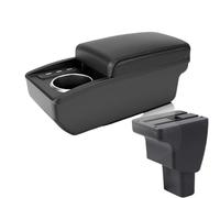 SPAMFAFGHQ Para Hyundai I10 Caja Reposabrazos Detalles Piezas Interiores Piezas Retrofit Caja Almacenamiento Accesorio Auto(B2 línea negra 3USB)