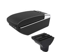 SPAMFAFGHQ Para Hyundai I20 2012 Caja De Brazo Auto Piezas Interiores Piezas Retrofit Caja Almacenamiento Accesorio Auto(A3 Negro blanco 7USB)