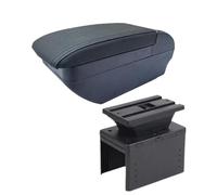 SPAMFAFGHQ Para Hyundai Para I20 2021 2022 2023 2024 Caja De Reposabrazos Piezas De Interior Caja De Almacenamiento Accesorios De Coche(F All Black No USB)