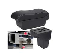 SPAMFAFGHQ Para Hyundai Para SOLARIS Para VERNA Para Accent 2013-2016 Caja Descansabrazos Auto Caja Almacenamiento Detalles Pieza Interior(C3 Negro blanco SIN USB)