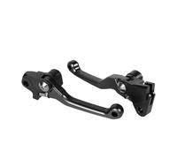 SPAMFAFGHQ Para Kawasaki KX112 2022 2023 2024 2025 Dirt Pit Bike Manijas CNC Kit De Control Manual Palancas Embrague Freno Pivotante(NEGRO)