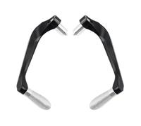 SPAMFAFGHQ para Kawasaki para Ninja Z800 Z750 ZX10R ZX6R ER6N Protector Universal para Manillar De Motocicleta Incluye Puños Manetas Freno Y Embrague(Plata)