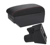 SPAMFAFGHQ Para Kia Para Picanto Reposabrazos Central Para Kia Para Picanto Para 3X-Line Reposabrazos Interior Piezas Retrofit(A1 Negro rojo 7USB)