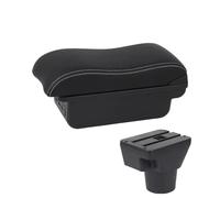 SPAMFAFGHQ Para KIA Para Rio 2 Reposabrazos Para KIA Para Rio 2006-2011 Reposabrazos Auto Accesorios Interior Caja De Almacenamiento Retrofit(B3 Negro blanco 3USB)