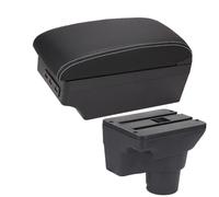 SPAMFAFGHQ Para Kia Para Rio 4 Reposabrazos Para Kia Para Rio Para X-Line Caja Reposabrazos 2016 2017-2021 Accesorios Auto Detalles Interiores(A3 Negro blanco 7USB)