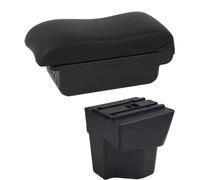 SPAMFAFGHQ Para KIA Para Rio 5 2012 2013 2014 2015 2016-2019 Reposabrazos Auto Reposabrazos De Cuero Caja De Almacenamiento Consola Central(C2 Línea Negra)