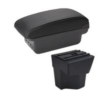SPAMFAFGHQ Para KIA Para Rio 5 Reposabrazos 2014-2019 Repuestos Reposabrazos Auto Caja De Almacenamiento Accesorios Auto Interior(B2 línea negra 3USB)