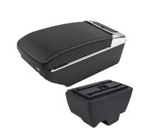 SPAMFAFGHQ Para Mahindra Para Bolero Reposabrazos Universal Almacenamiento Consola Central Portavasos Cenicero(A2 Black line7 USB)