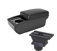 SPAMFAFGHQ Para Mazda 2 Caja De Brazo Para Demio Caja De Brazo De Coche Caja De Almacenamiento Central Accesorios(A2 línea negra Sin USB)